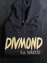 Load image into Gallery viewer, Black "Divmond Est. 2021" Hoodie (Gold)